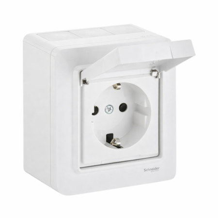 Vägguttag 1-Väg IP44 Utanpåliggande