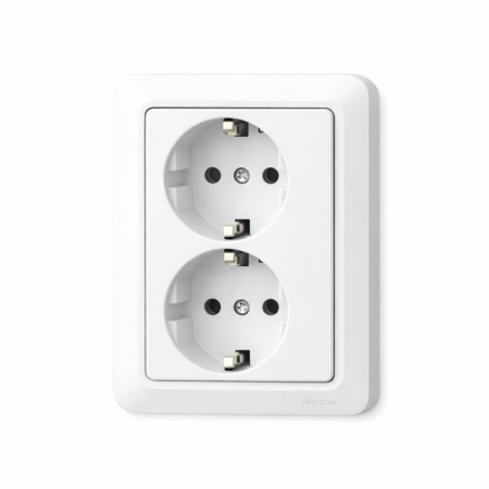 Vägguttag 2-Väg 2-Fas