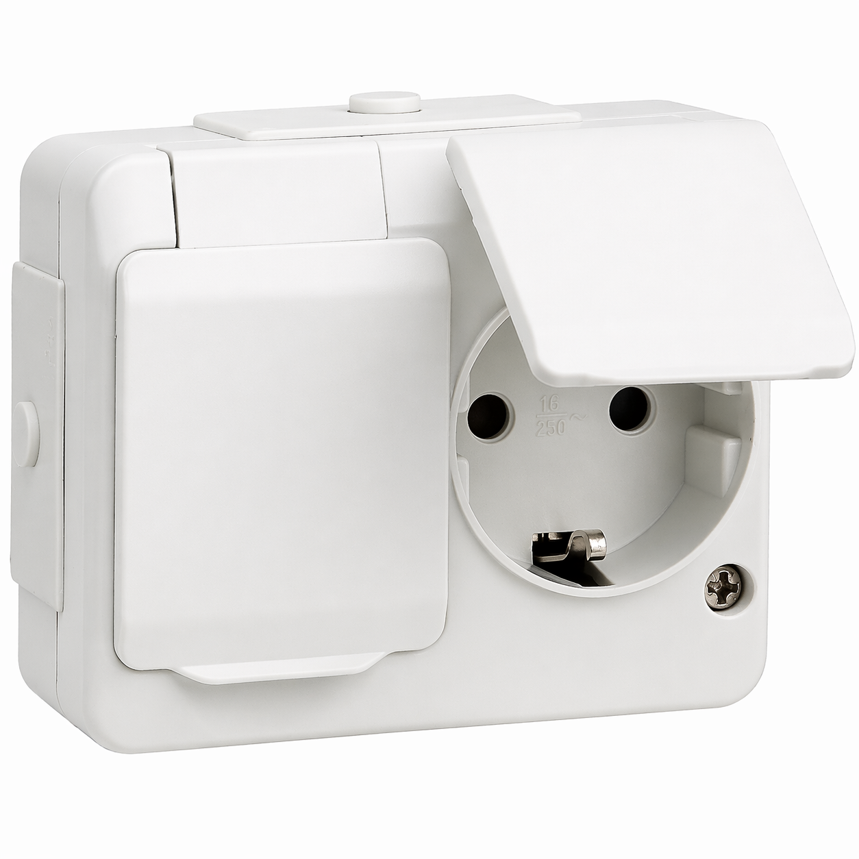 Vägguttag 2-Väg IP44